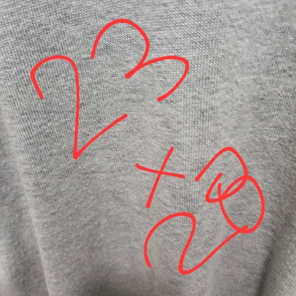 Rachel Zoe Cashmere Blend "Love Football" Gray Sweater Plus Size 1X - Picture 6 of 6